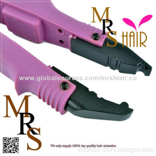 Loof fusion hair extension iron, adjustable temperature connector professional salon model